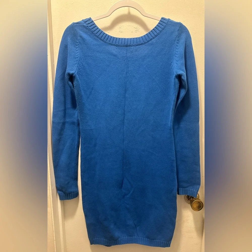 Vintage Betsey Johnson blue lipstick “B” initial Marilyn dress - Picture 5 of 5